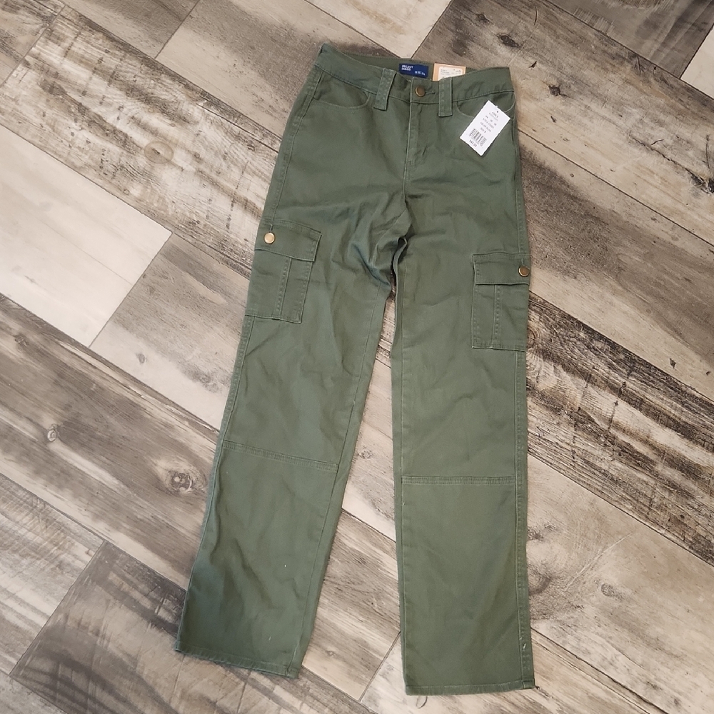 Nwt. Kohls Project Indigo Straight Olive Jeans Size 0